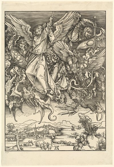 Saint Michael som kjemper mot dragen av Albrecht Dürer