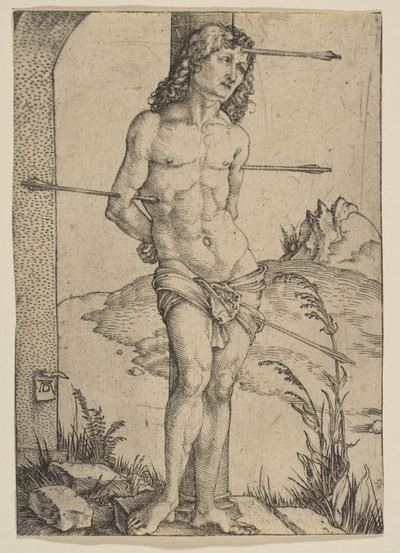 Sankt Sebastian bundet til søylen av Albrecht Dürer