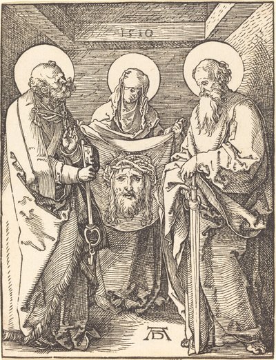 Saint Veronica mellom Saints Peter og Paul av Albrecht Dürer