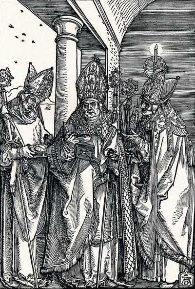 Saints Nicholas, Ulrich og Erasmus, 1508 1906. av Albrecht Dürer
