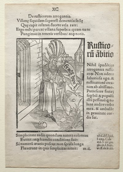 Fool of Fools, etter 1497. av Albrecht Dürer