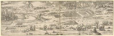 Beleiring av en festning. av Albrecht Dürer