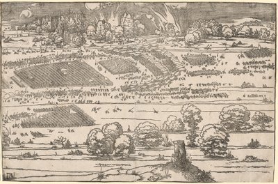 Beleiring av en festning: Venstre del av Albrecht Dürer