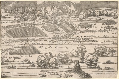 Beleiring av en festning: Venstre del. av Albrecht Dürer