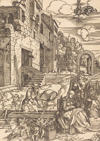 Den hellige families opphold i Egypt, ca. 1504. av Albrecht Dürer