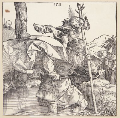 St. Christopher av Albrecht Dürer
