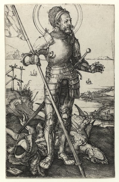 St George stående, 1502 av Albrecht Dürer
