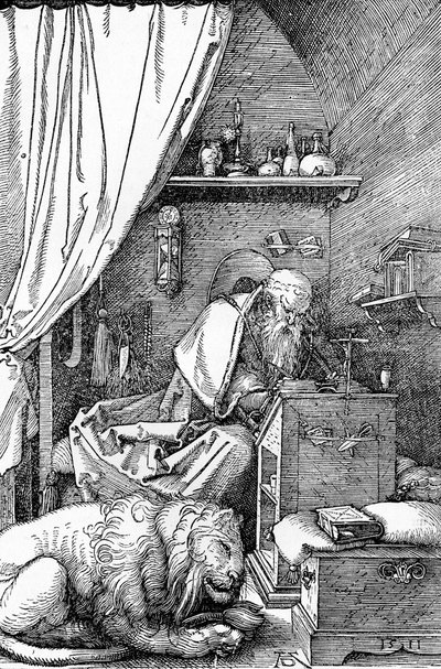 St. Hieronymus i hans celle, 1511, 1906 av Albrecht Dürer