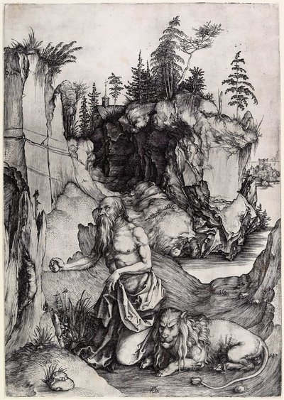 Sankt Hieronymus i botsøvelse av Albrecht Dürer
