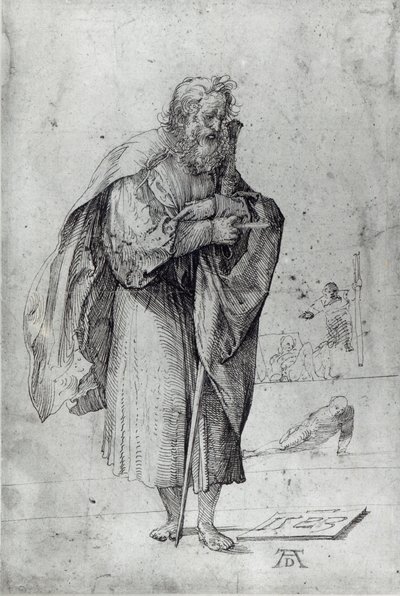 St. Paul, 1523 (penn og blekk på papir) av Albrecht Dürer