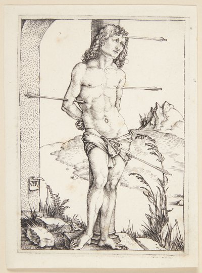 St. Sebastian ved kolonnen av Albrecht Dürer