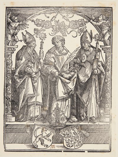 St. Stefan med to andre helgener av Albrecht Dürer