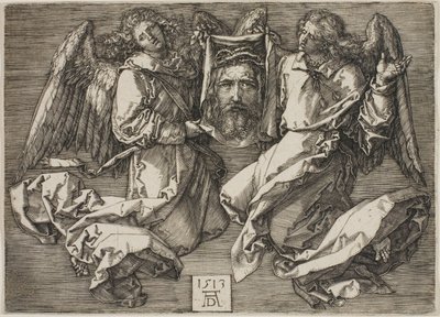 Sudarium vist av to engler av Albrecht Dürer
