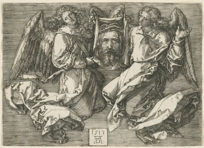 Sudarium vist av to engler av Albrecht Dürer