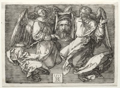 Sudarium vist av to engler. av Albrecht Dürer