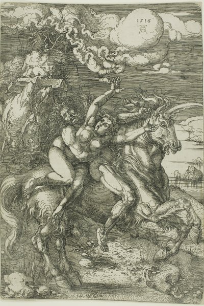 Bortføringen av proserpin på en enhjørning av Albrecht Dürer