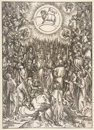 The Adoration of the Lamb, fra Apocalypse-serien.n.d. av Albrecht Dürer