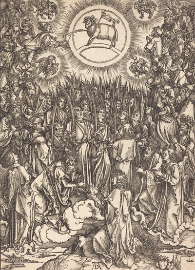 Tilbedelsen av Lammet, sannsynligvis ca. 14961498. av Albrecht Dürer
