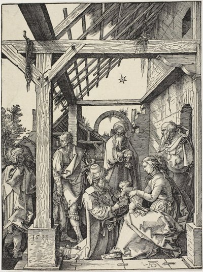 Tilbedelsen av magiene av Albrecht Dürer