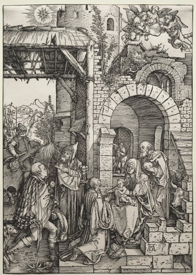 Tilbedelsen av magiene av Albrecht Dürer