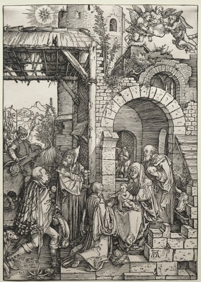 Tilbedelsen av magiene, ca. 1501-1503. av Albrecht Dürer