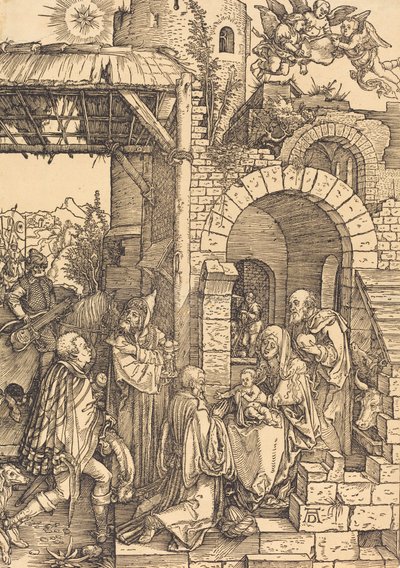 Tilbedelsen av magiene, ca. 15011503. av Albrecht Dürer