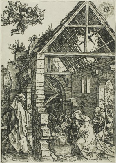Hyrdenes tilbedelse, fra Jomfruens liv av Albrecht Dürer