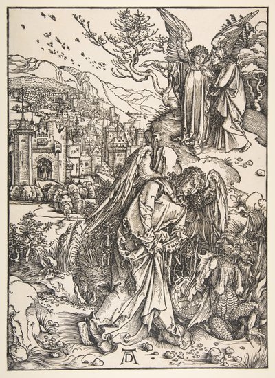 Engelen med nøkkelen til bunnløs grop, 1511. av Albrecht Dürer