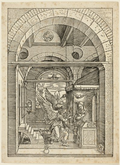 Bebudelsen, fra Jomfruens liv av Albrecht Dürer
