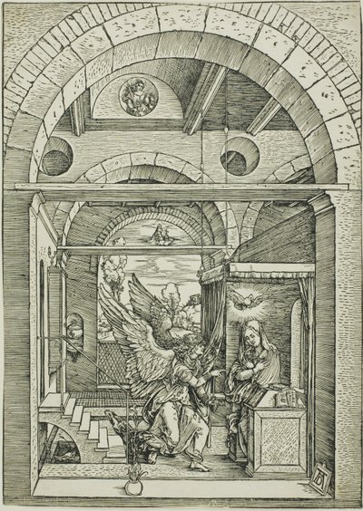 Bebudelsen, fra Jomfruens liv av Albrecht Dürer