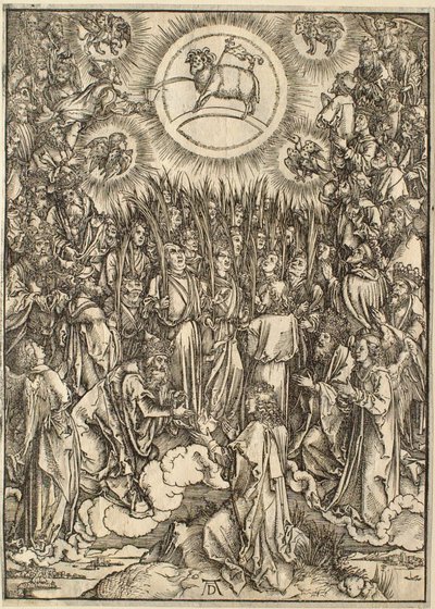 Apokalypsen: Tilbedelsen av Lammet av Albrecht Dürer