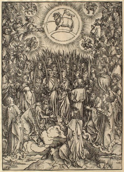 Apokalypsen: Tilbedelsen av lammet av Albrecht Dürer