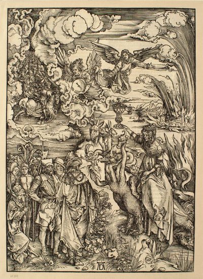 Apokalypsen: Babylons skjøge av Albrecht Dürer