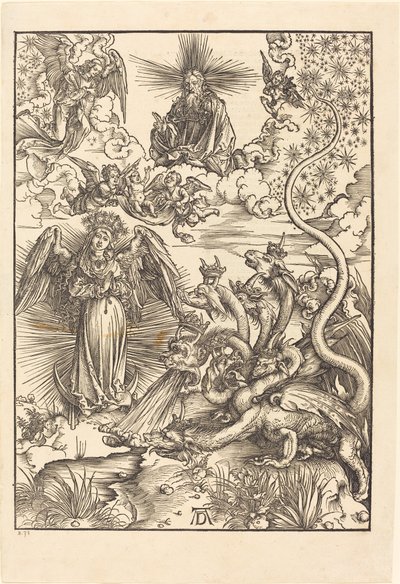 Den apokalyptiske kvinnen av Albrecht Dürer