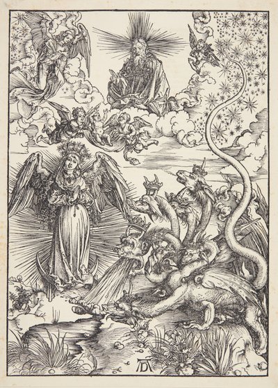 Den apokalyptiske kvinnen av Albrecht Dürer