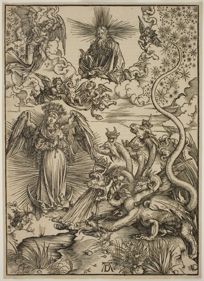 Den apokalyptiske kvinnen av Albrecht Dürer