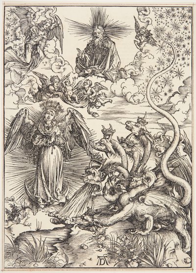 Den apokalyptiske kvinnen av Albrecht Dürer