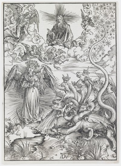 The Apocalyptic Woman, fra serien "The Apocalypse" av Albrecht Dürer