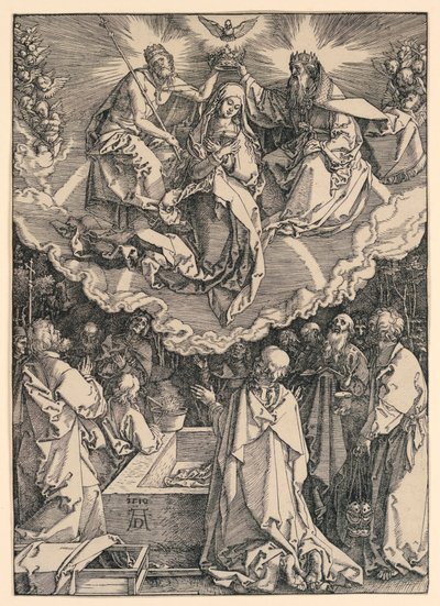 The Assumption of the Virgin, fra serien Life of the Virgin av Albrecht Dürer