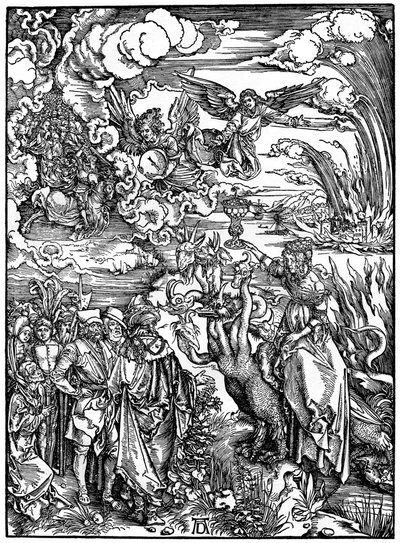 Den babylonske horen, 1498, 1936. av Albrecht Dürer