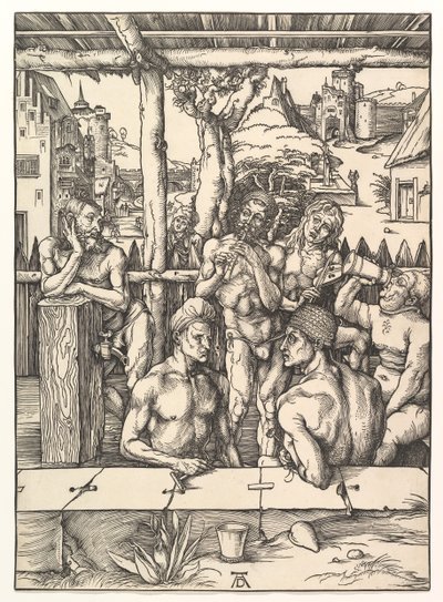 Badehuset.n.d. av Albrecht Dürer