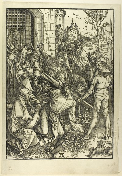 The Bearing of the Cross, fra The Large Passion av Albrecht Dürer