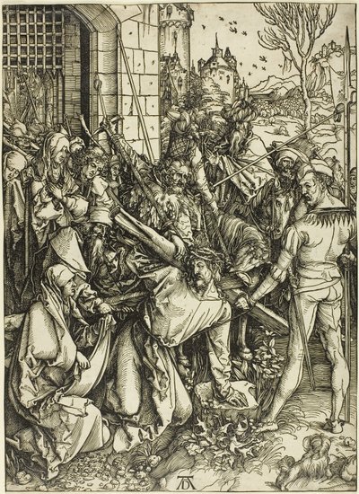 The Bearing of the Cross, fra The Large Passion av Albrecht Dürer