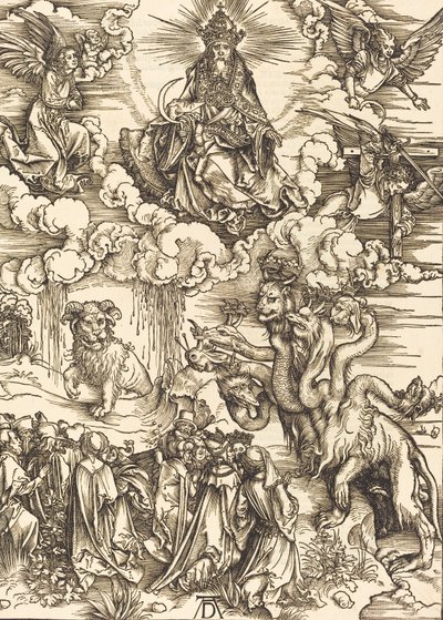Udyret med to horn som et lam, 1498. av Albrecht Dürer
