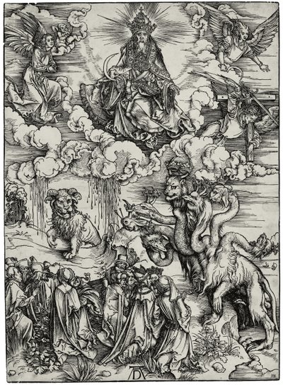 Udyret med to horn som et lam, ca. 1497 av Albrecht Dürer