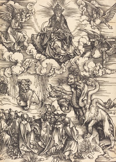 Udyret med to horn som et lam, sannsynligvis ca. 14961498. av Albrecht Dürer