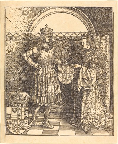 Forlovelsen til Maximilian med Maria av Burgund av Albrecht Dürer