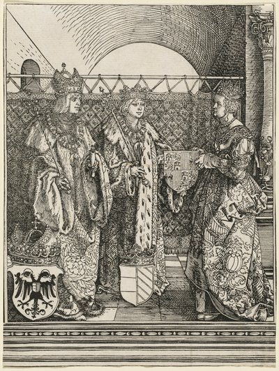 Filip den smukkes forlovelse med Johanna av Castilla av Albrecht Dürer