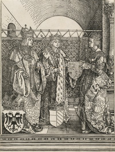 Trolovelsen til Filip den fagre med Joan av Castilla, 1515. av Albrecht Dürer