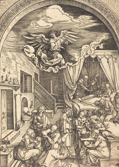 Jomfruens fødsel, ca. 15031504. av Albrecht Dürer